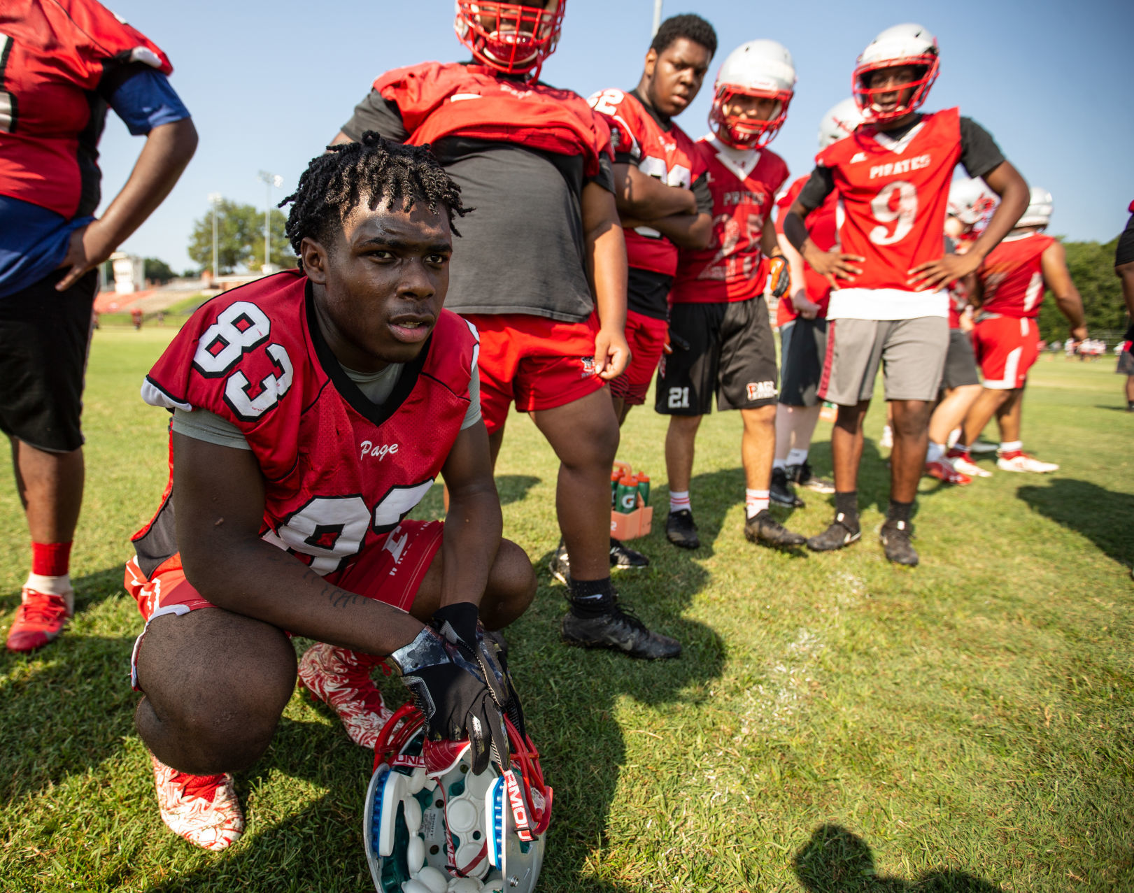 First day of football practice
